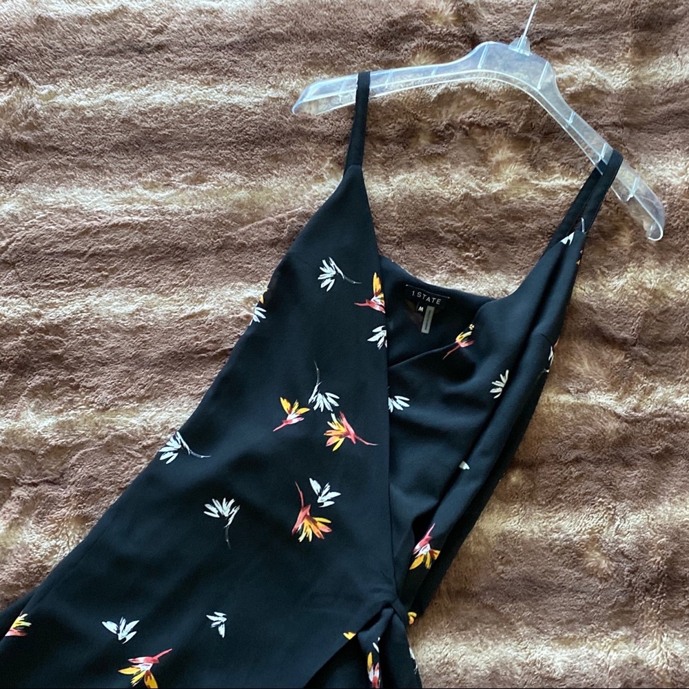 Floral wraparound dress